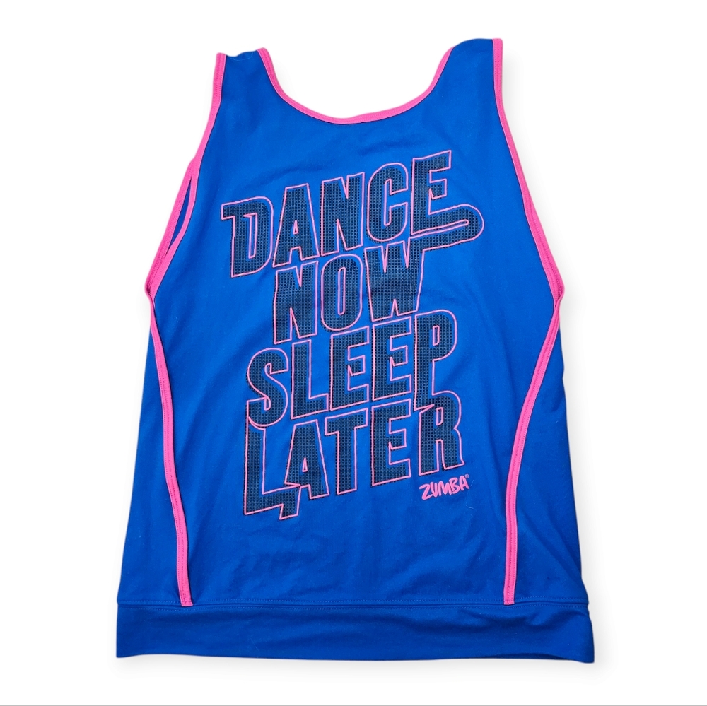 Zumba Blue and Pink Tank Top